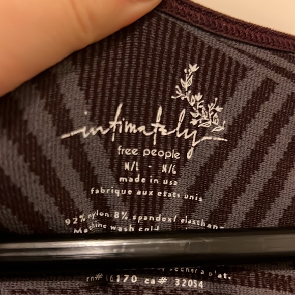 Free People eggplant purple Intarsia Bodycon dress M/L - Picture 6 of 6